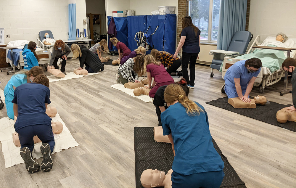 Students Practicing CPR